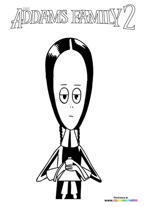 ausmalbilder addams family|The Addams Family Coloring Page